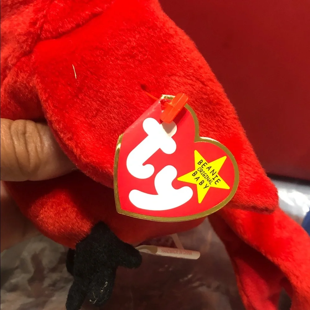 Ty Red and Multicolored Plush Bird Toy Set